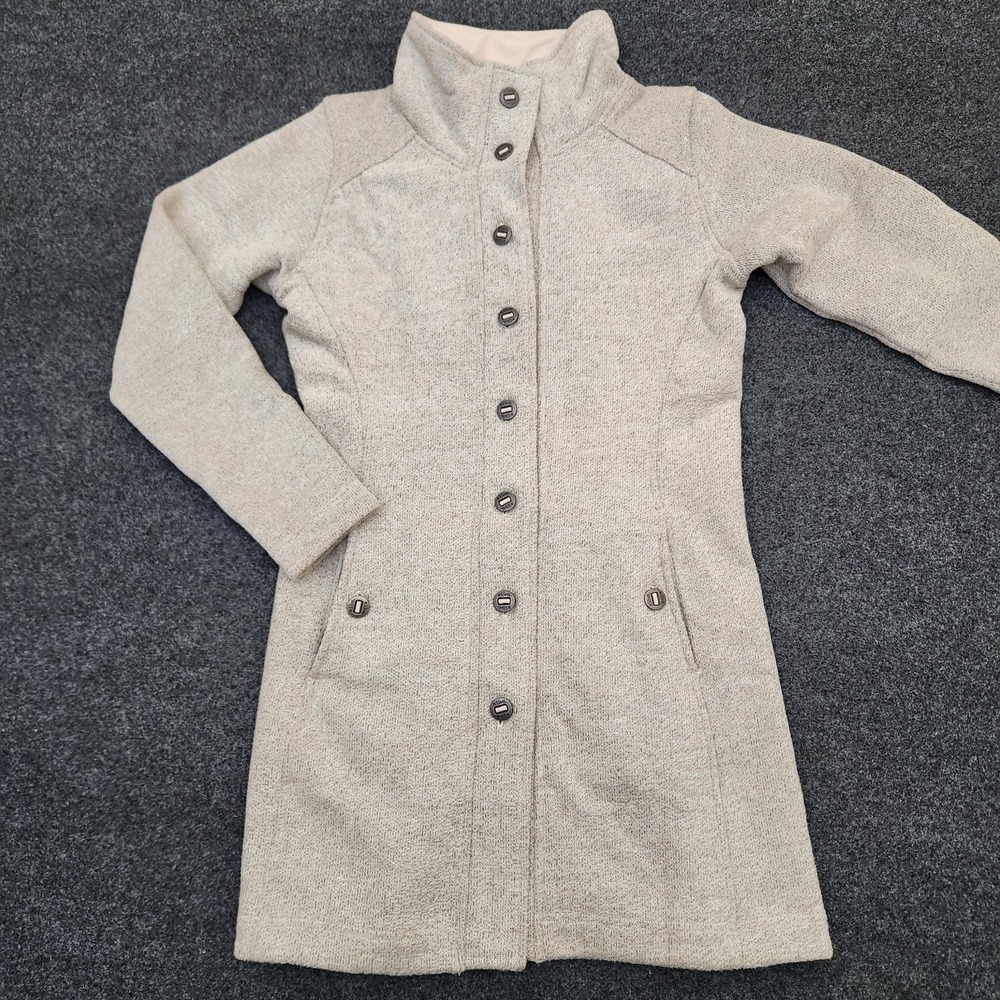 Kuhl Womens Small Savina Alfpaca Fleece Sweater Jacket Beige Natural Granola